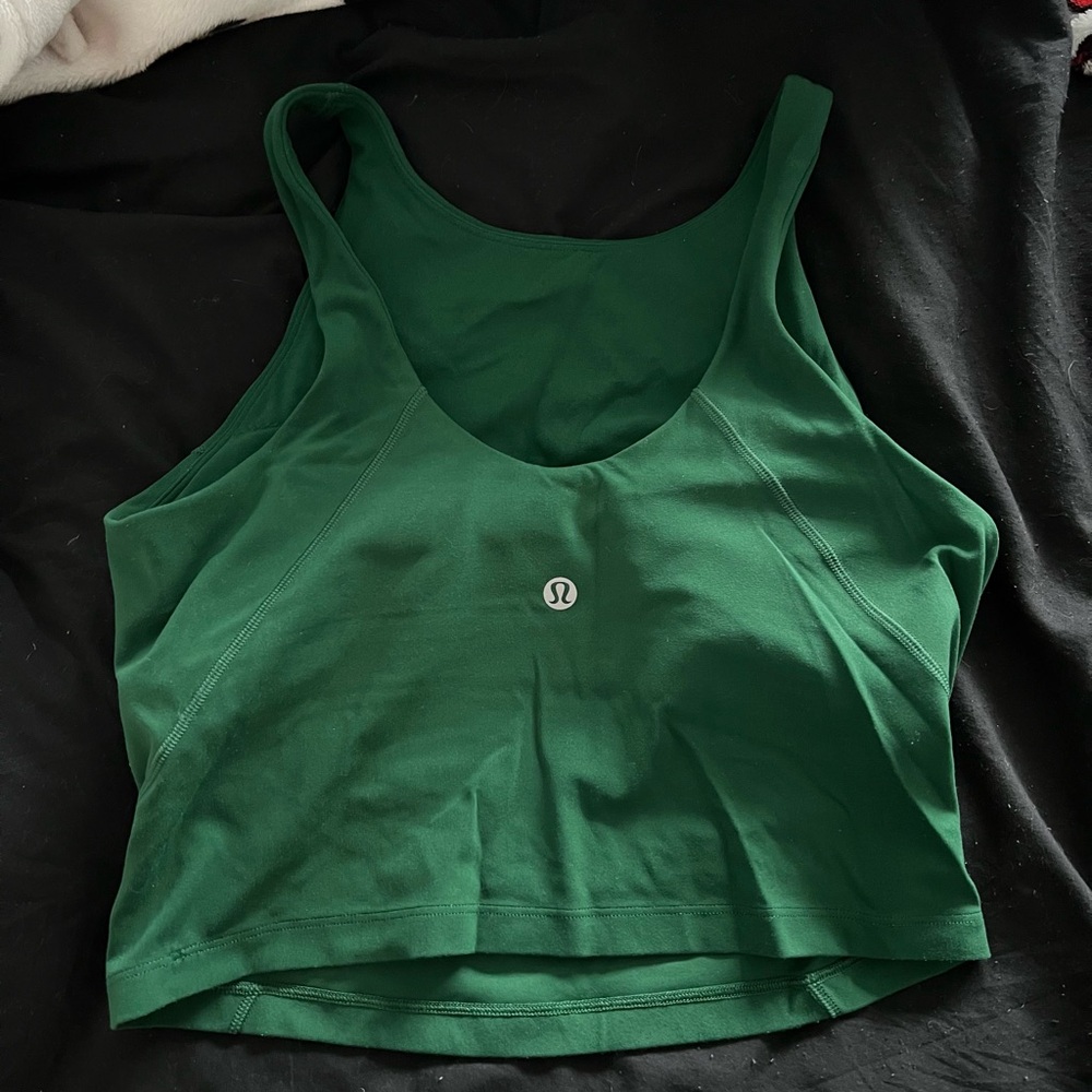 lululemon evergalde green align high neck Tank Top